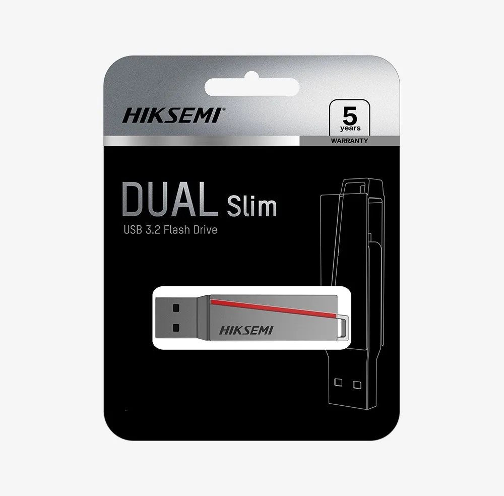 HIKSEMI Flash Disk 128GB Dual, USB 3.2 (R:30-150 MB s, W:15-45 MB s)
