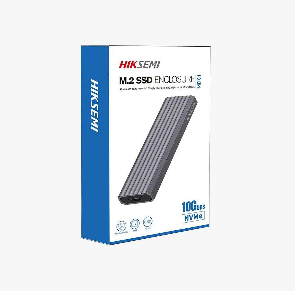 HIKSEMI externí box MDC1, M.2 NVMe Enclosure, Až 2280, černá
