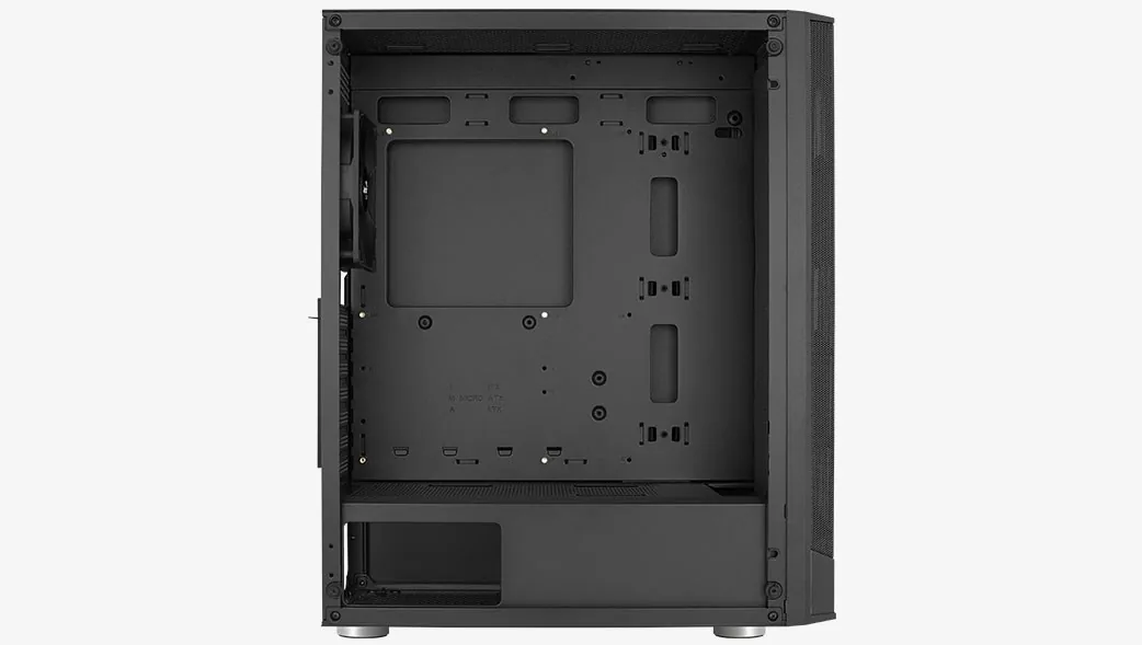 AEROCOOL skříň Prism, Mid tower, 2x USB 3.0, 1x USB 2.0, 2x audio, bez zdroje