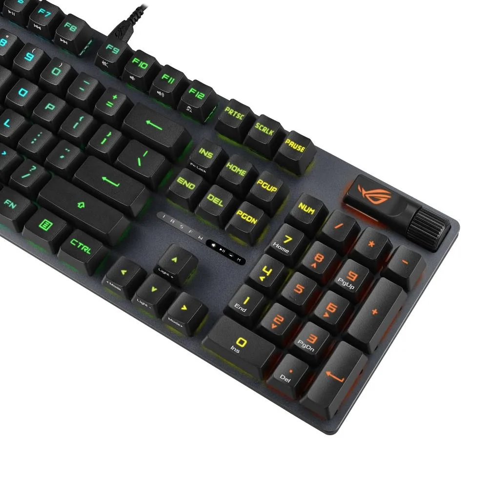 ASUS KB ROG STRIX SCOPE II (ROG RX RED PBT), mechanická, drátová, US