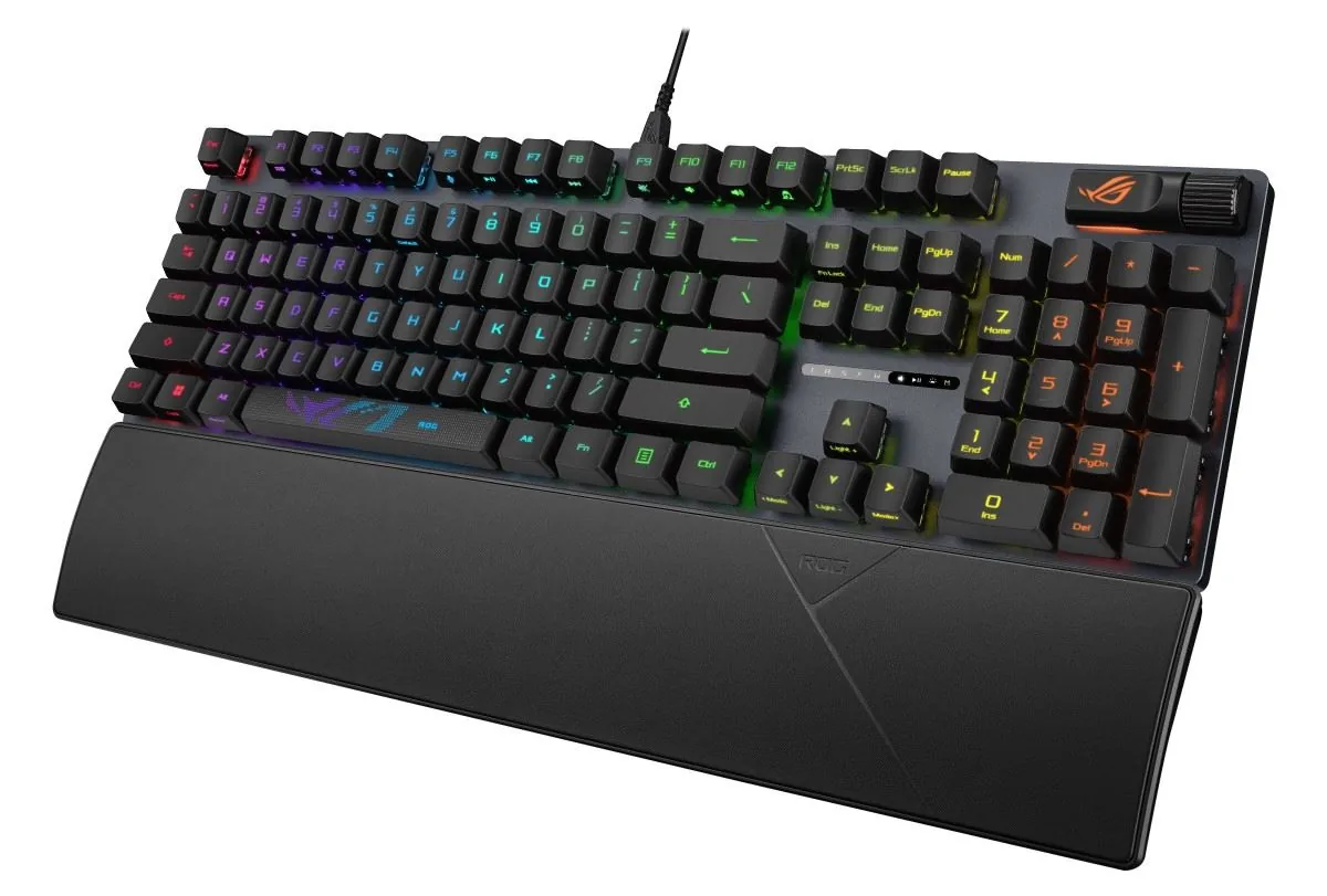 ASUS KB ROG STRIX SCOPE II (ROG RX RED PBT), mechanická, drátová, US