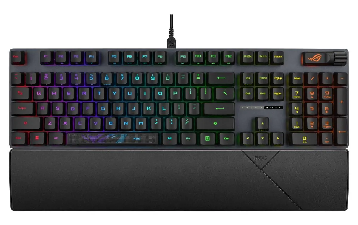 ASUS KB ROG STRIX SCOPE II (ROG RX RED PBT), mechanická, drátová, US