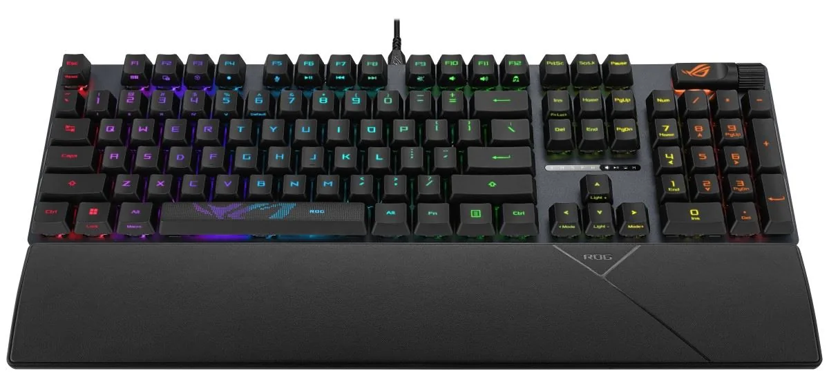 ASUS KB ROG STRIX SCOPE II (ROG RX RED PBT), mechanická, drátová, US