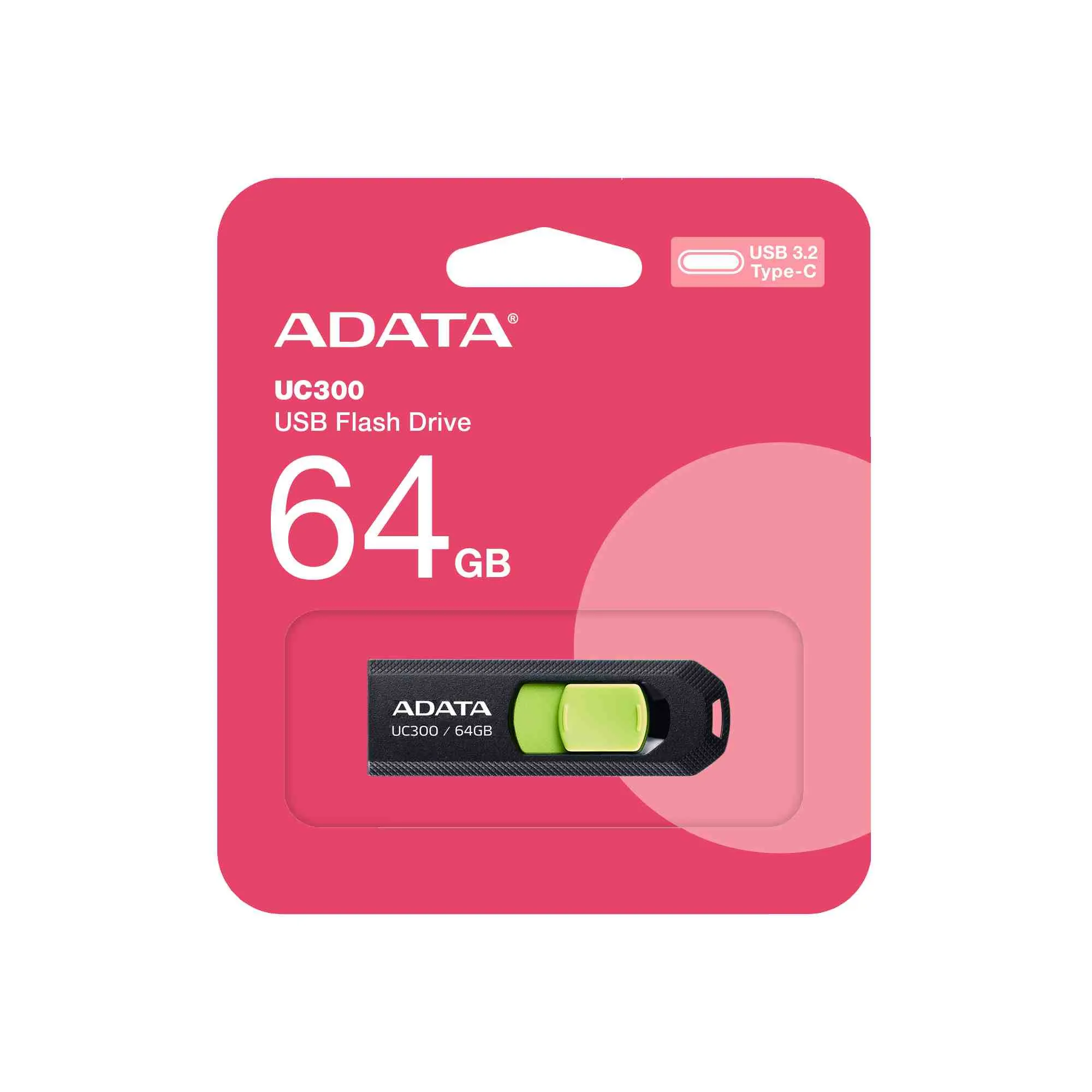 ADATA UC300/64GB/USB 3.2/USB-C/Černá