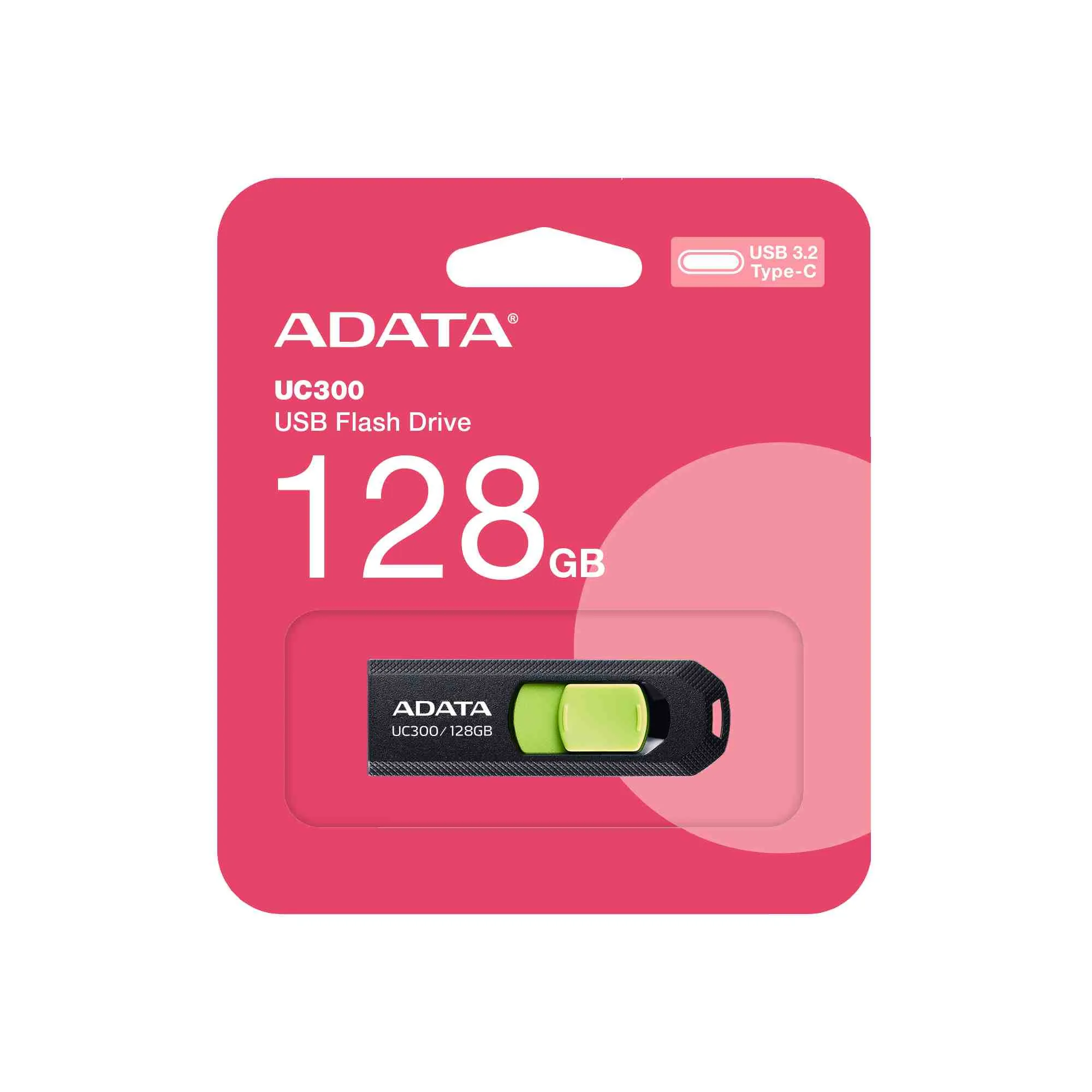 ADATA UC300/128GB/USB 3.2/USB-C/Černá