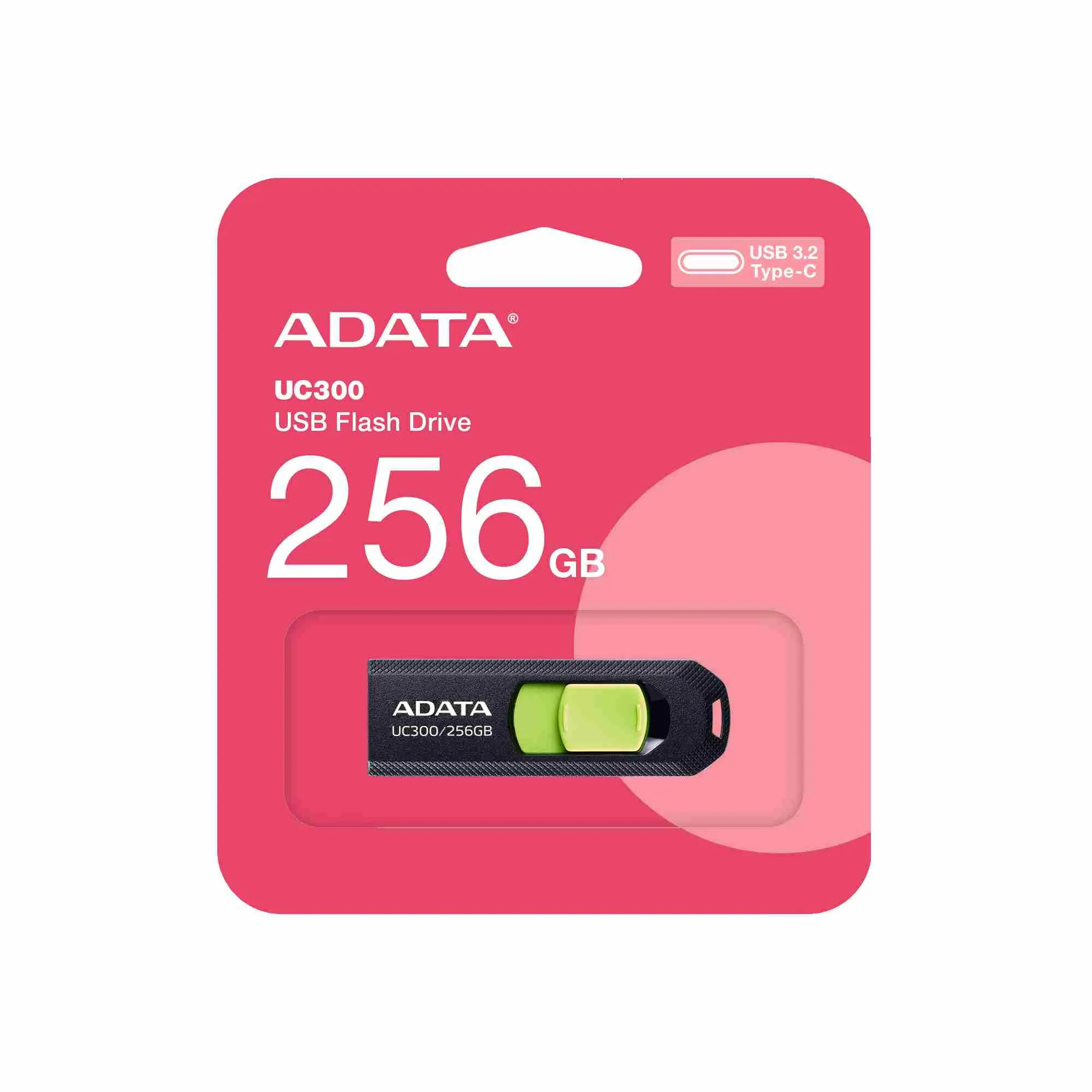 ADATA UC300/256GB/USB 3.2/USB-C/Černá