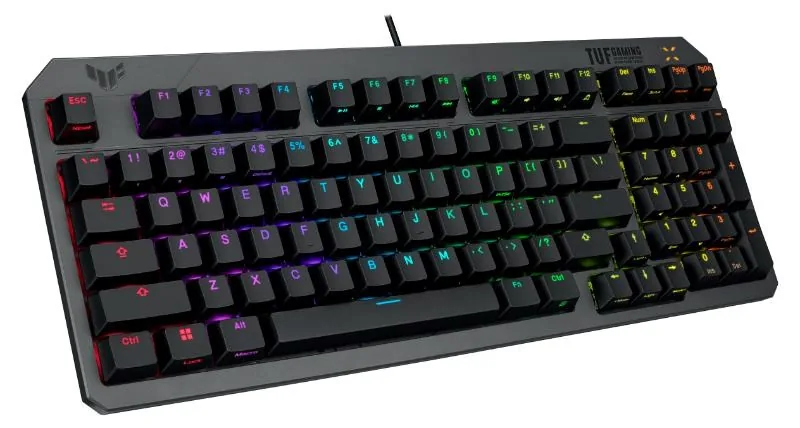 ASUS KB TUF Gaming K3 GEN II - CZ SK, hybrdiní mechanická, drátová, CZ SK