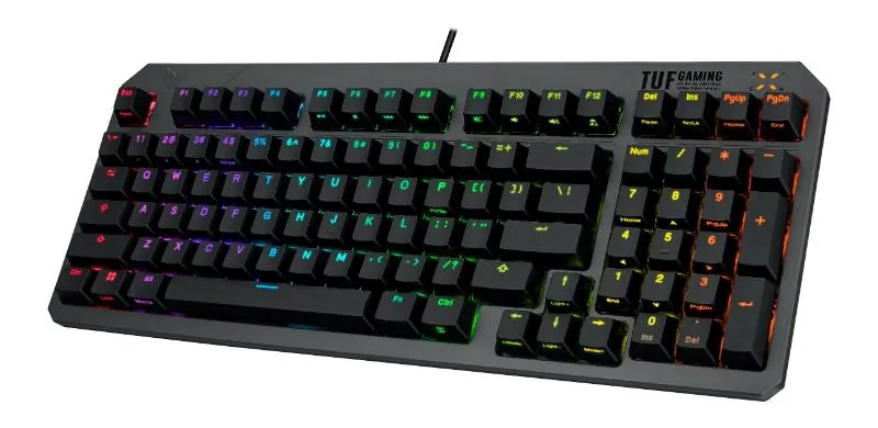 ASUS KB TUF Gaming K3 GEN II - CZ SK, hybrdiní mechanická, drátová, CZ SK
