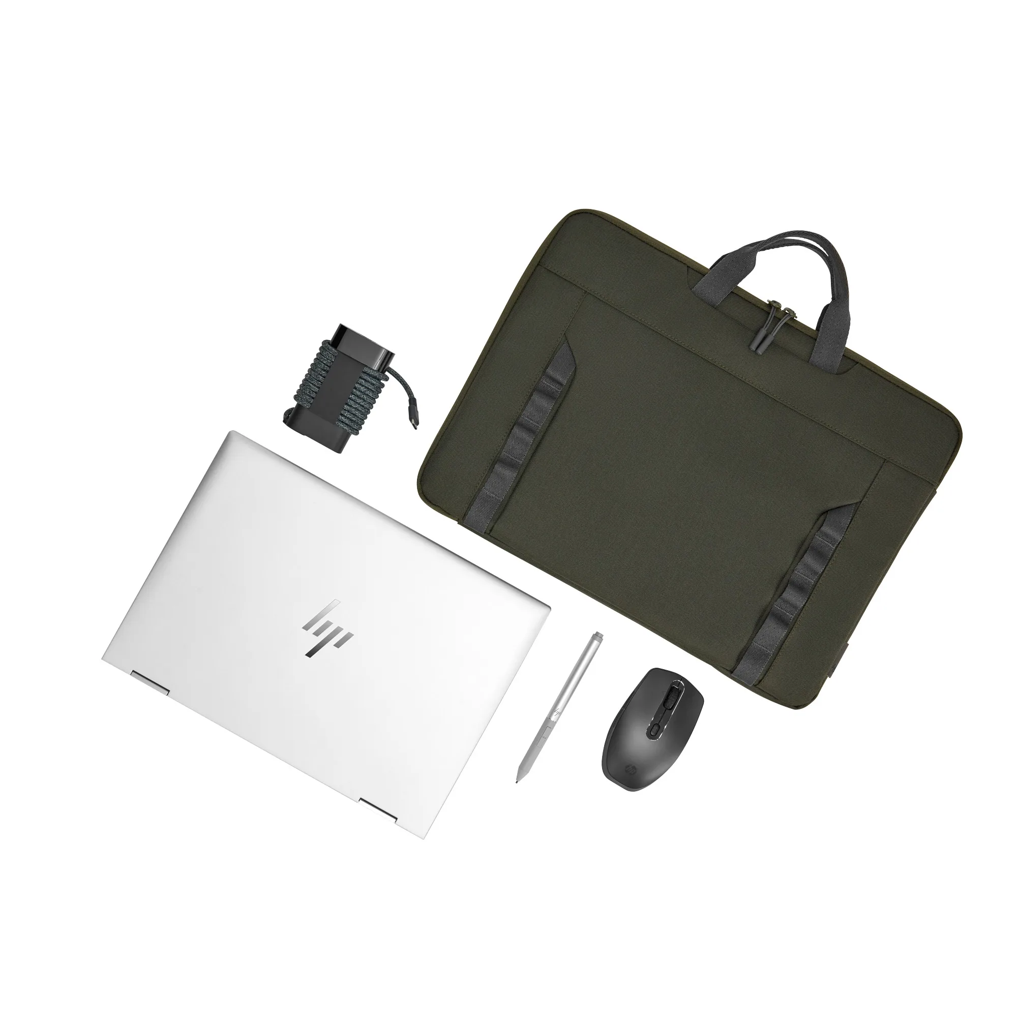 Pouzdro na notebook 15,6", zelená z polyester, voděodolný, HP