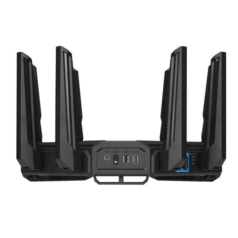 ASUS Herní Router ROG Rapture GT-BE19000, 3-pásmový WiFi7 Router, 2x WAN, 4x LAN, AiMesh