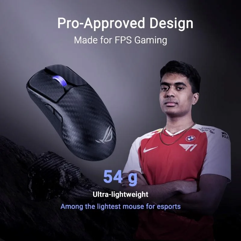 ASUS Herní myš ROG Harpe Ace Extreme, Bezdrátová BT, RF 2.4GHz, černá