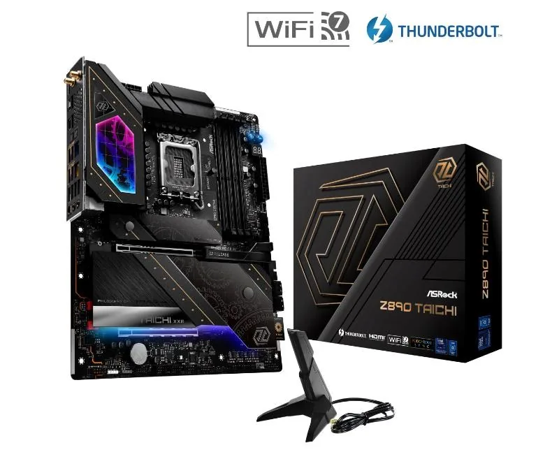 MB Asrock Z890 TAICHI LGA1851 4xDDR5 M.2 W7+BT5.4 HDMI TB4 ATX