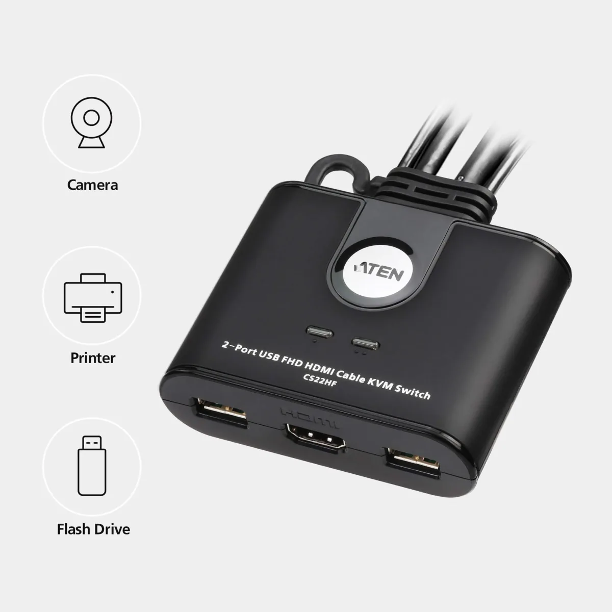 ATEN 2-port HDMI KVM USB mini
