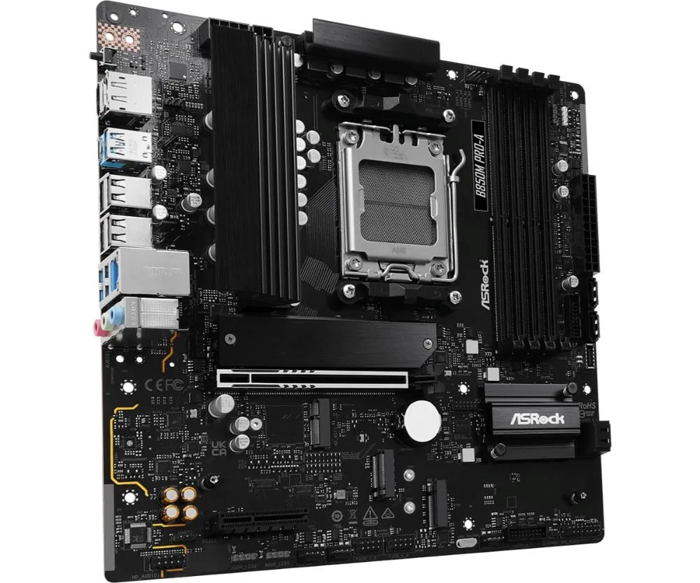 MB Asrock B850M PRO-A AM5 4xDDR5 M.2 HDMI DP mATX