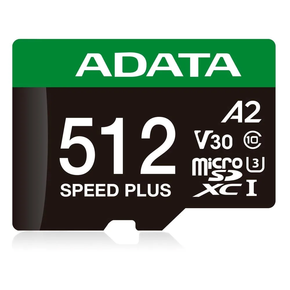 Adata Speed Plus/Micro SD/512GB/UHS-I U3 / Class 10/+ Adaptér