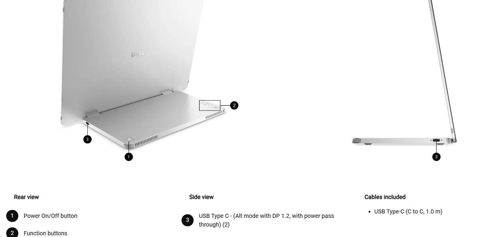 Dell Pro Plus P1425 - LED monitor - 14" - přenosný - 1920 x 1200 WUXGA @ 60 Hz - IPS - 400 cd/m? - 1500:1 - 7 ms - 2xUSB-C - s 3 roky základní servis hardwaru s pokročilou výměnou po diagnostice na dálku