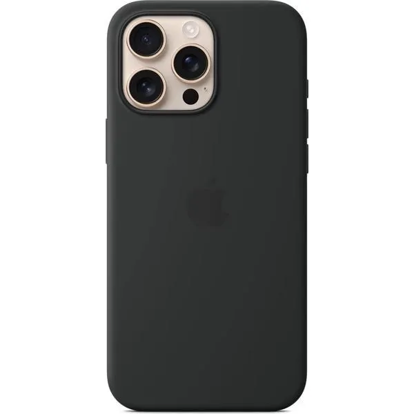 APPLE - iPhone 16 Pro Max Silicone Case with MagSafe - Black,Model A3316