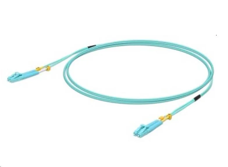 Ubiquiti UniFi - Patch kabel - LC/UPC (M) do LC/UPC (M) - 1 m - 2 mm - optické vlákno - duplex - 50 / 125 mikron - OM3 - vodě - barva