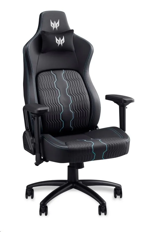 ACER herní křeslo židle Predator Rift Pro,4D područky,zádová opěrka,otočná konstrukce,Black