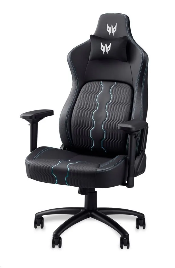 ACER herní křeslo židle Predator Rift Pro,4D područky,zádová opěrka,otočná konstrukce,Black