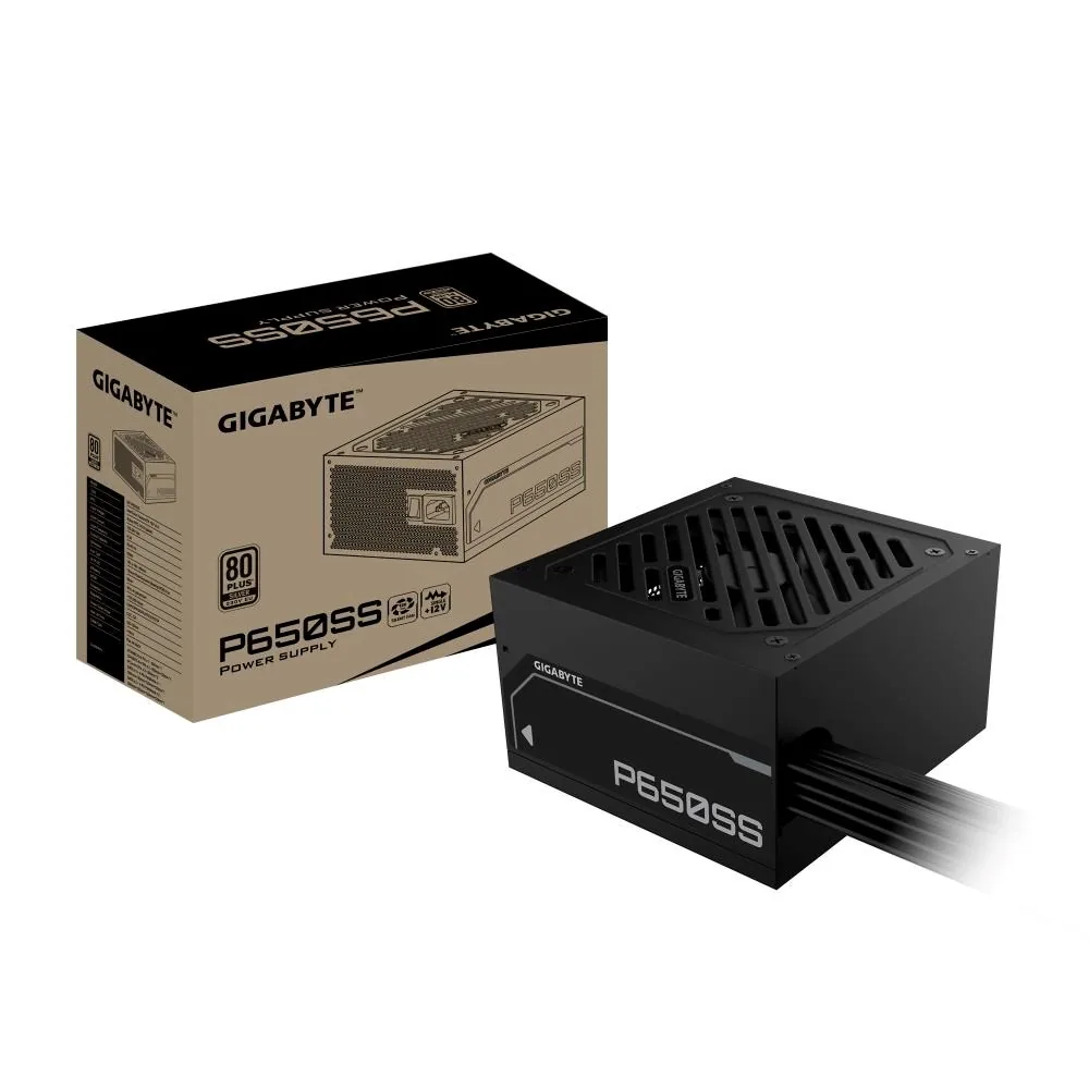 GIGABYTE zdroj P650SS, 650W, 80+ Silver, 120mm, ATX 3.0, černá