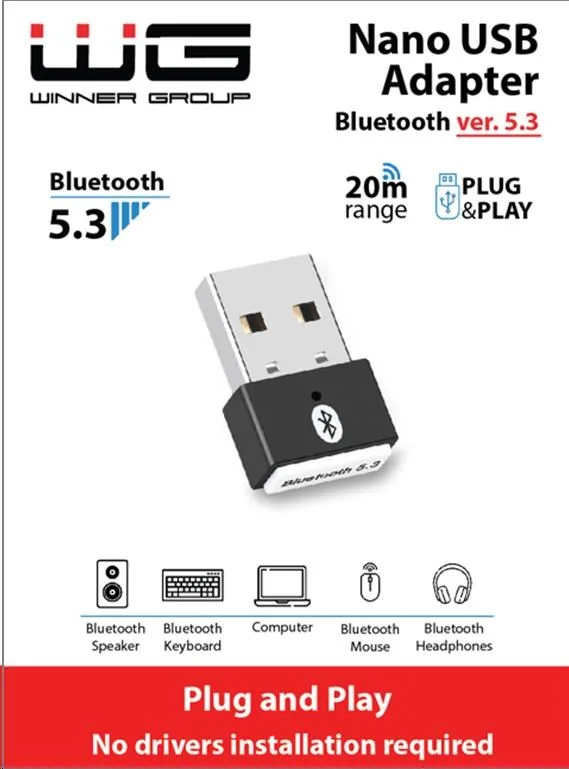 WG - Adaptér Mini Bluetooth 5.3