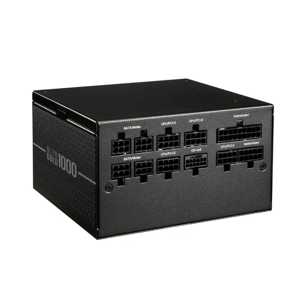 Cooler Master zdroj ELITE Gold 1000W FM, 120mm, Plně modulární, 80 Plus Gold, ATX 3.1