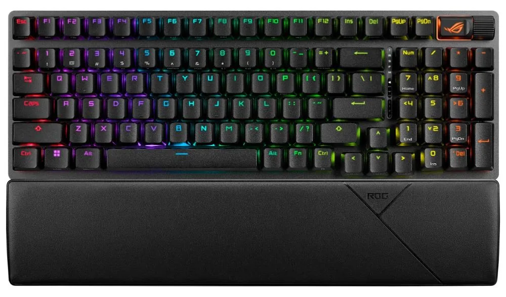 ASUS KB ROG Strix Scope II X (ROG NX Snow V2 PBT), mechanická, drátová, USB-A, USB-C, US