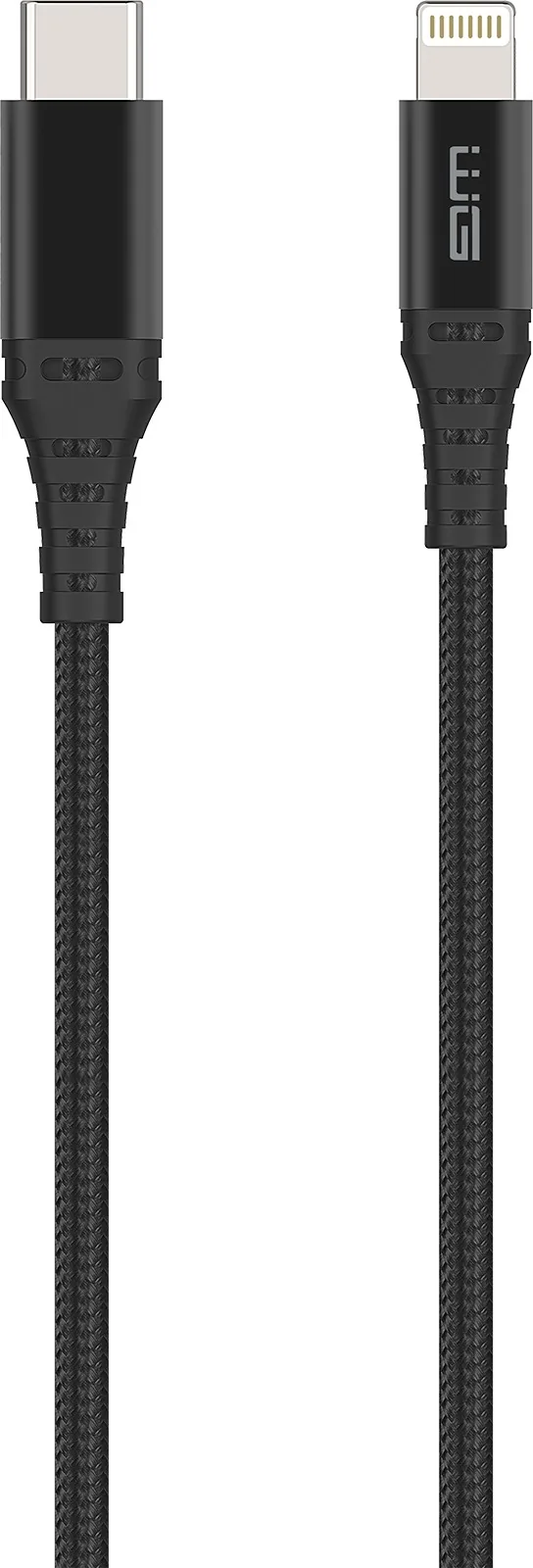 WG - Datový kabel Lightning MFi na Type-C, 1 metr, 3A, černá
