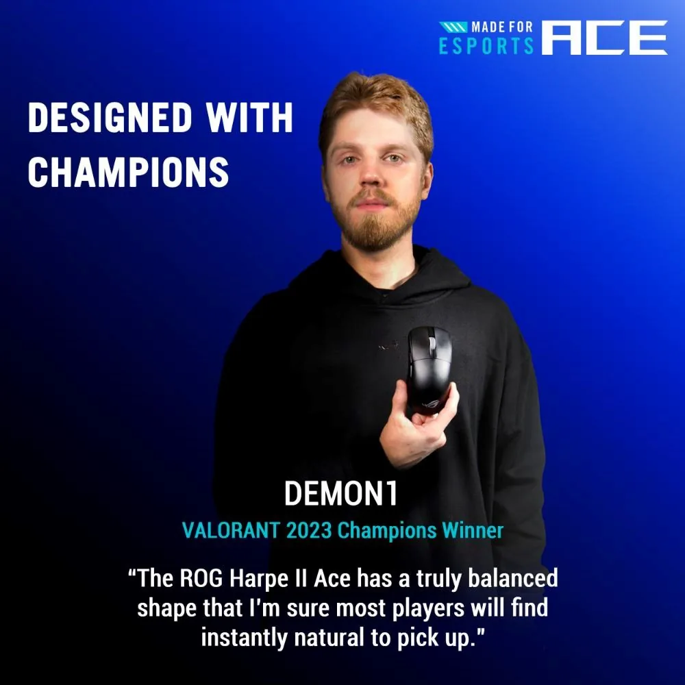 ASUS Herní myš ROG Harpe II Ace, Bezdrátová, bílá