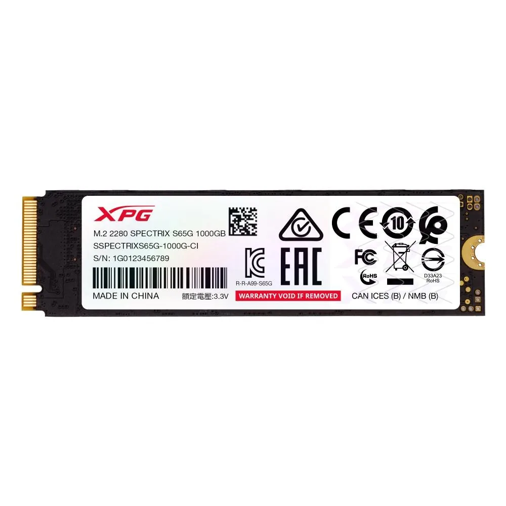 ADATA SPECTRIX S65G/1TB/SSD/M.2 NVMe/Bílá/Heatsink/5R