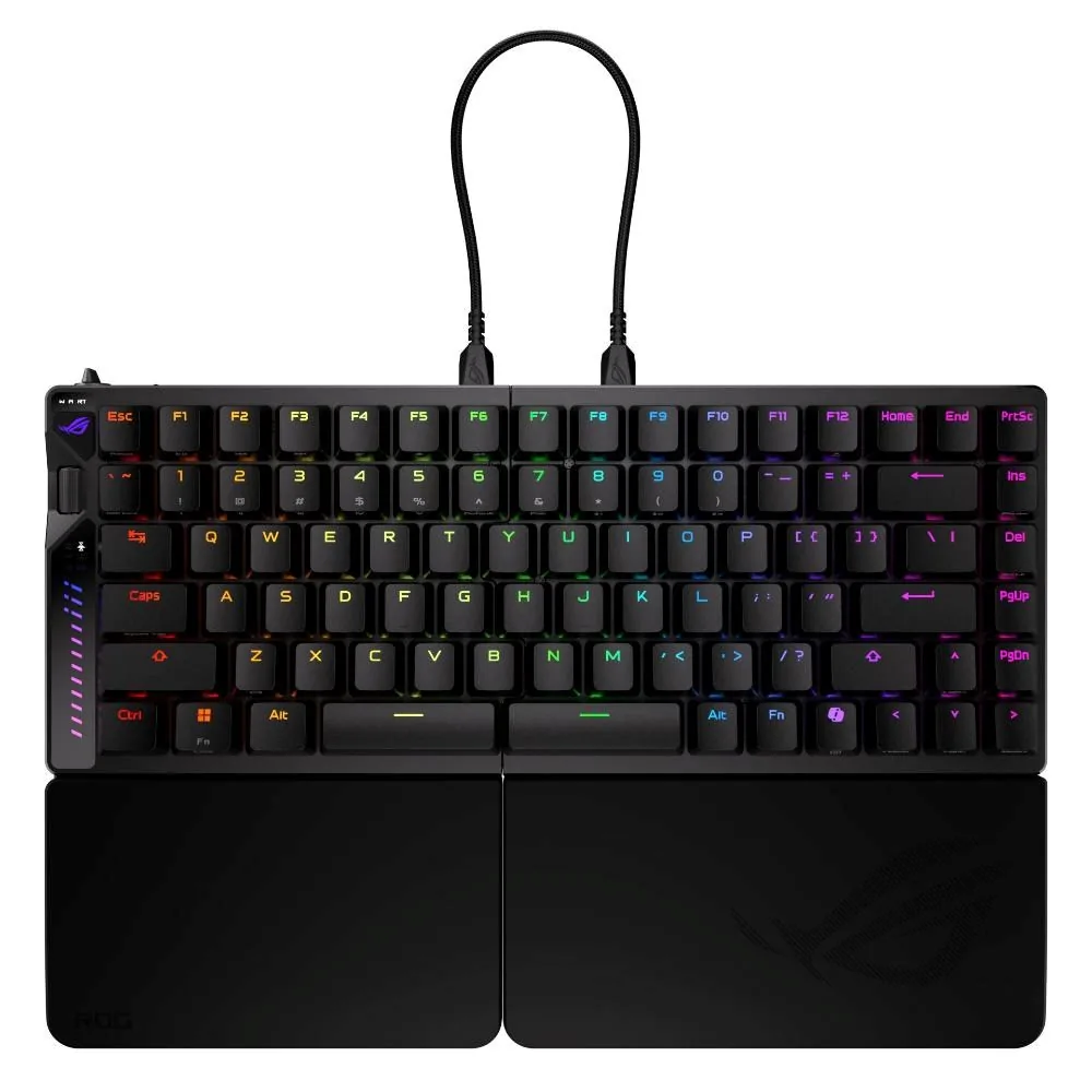 ASUS KB ROG Falcata (ROG HFX Magnetic V2 PBT), magnetická, bezdrátová, ARBG, USB-C, US