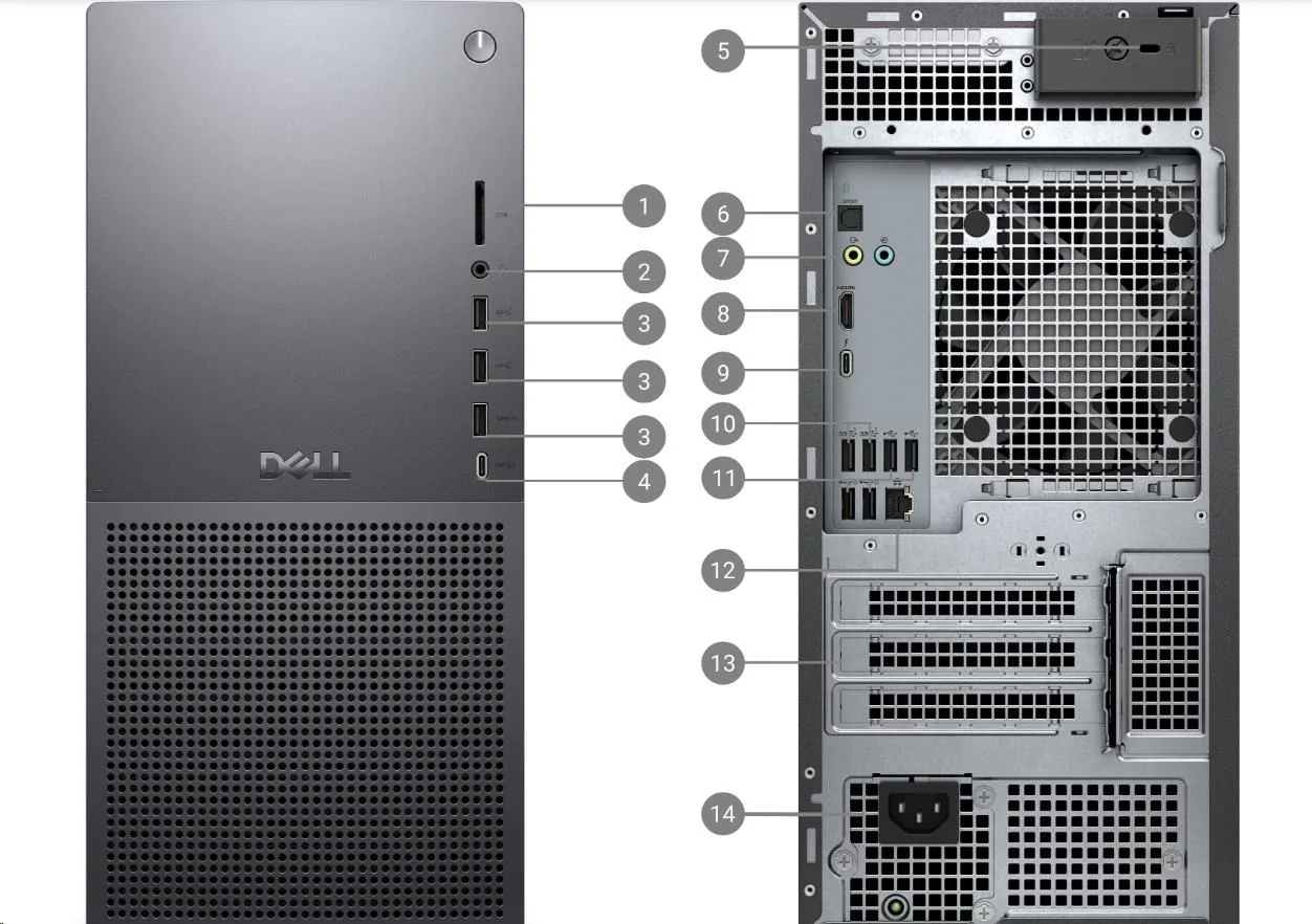 Dell Tower Plus EBT2250 1000W U9-285K 32GB 2 X 1TB SSD Nvidia RTX 5080 WLAN Kb&Mse W11 Pro 3Y ProSpt