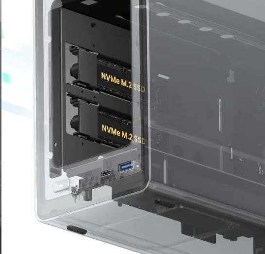 UGREEN NASync DXP2800 (4C IntelN100 3,4GHz 8GBRAM 2xSATA 2xM.2 1x2,5GbE 2xUSB2.0 2xUSB3.2 1xUSB-C HDMI)