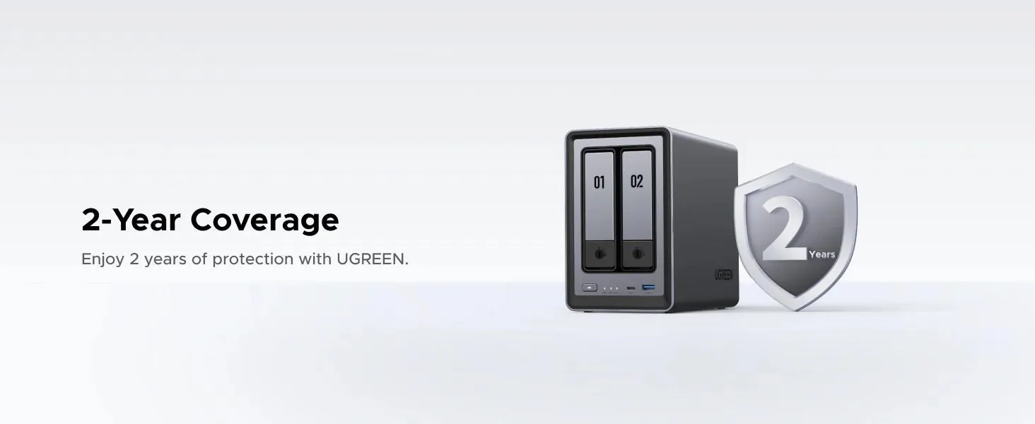 UGREEN NASync DXP2800 (4C IntelN100 3,4GHz 8GBRAM 2xSATA 2xM.2 1x2,5GbE 2xUSB2.0 2xUSB3.2 1xUSB-C HDMI)