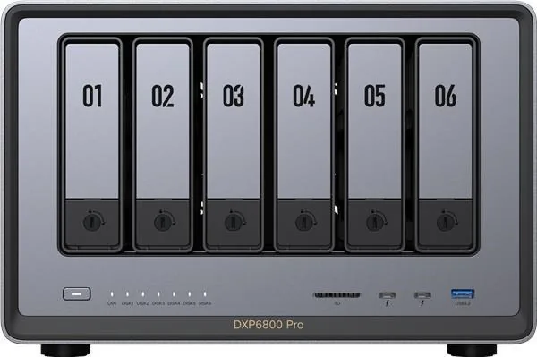UGREEN NASync DXP6800 Pro (10C i5-1235U 4,4GHz 8GBRAM 6xSATA 2xM.2 2x10GbE 1xPCIe 2xTB 2xUSB2.0 2xUSB3.2 HDMI SD)