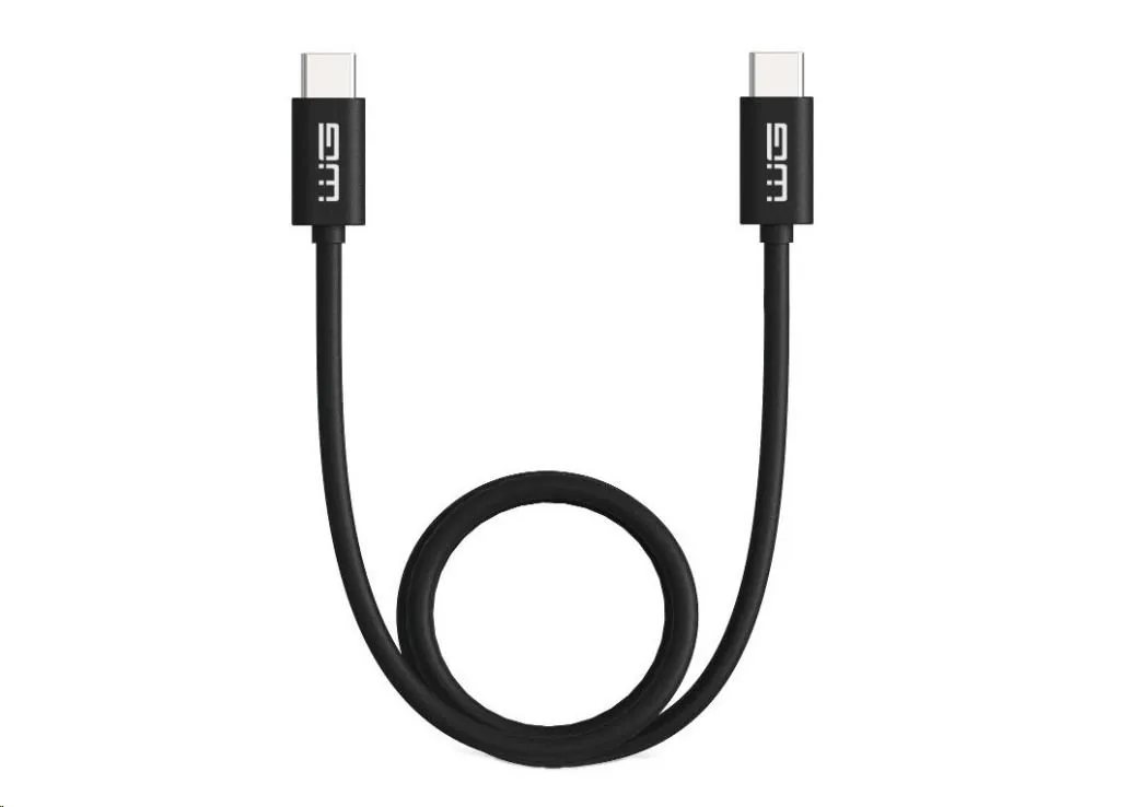 WG - Datový kabel Type-C to Type-C 1m 3A black