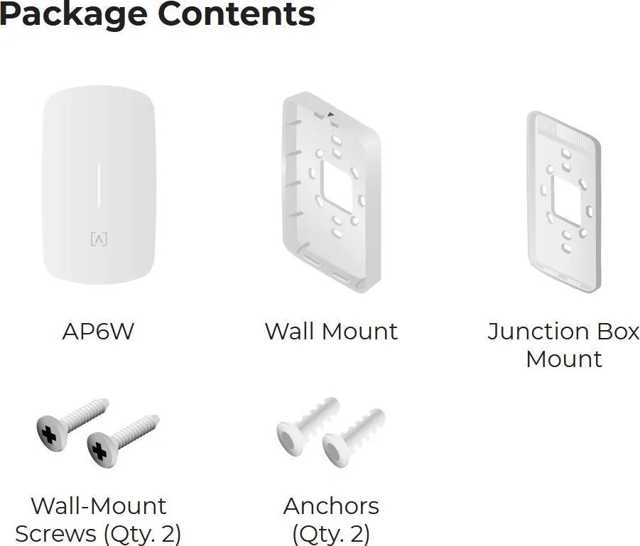 Alta Labs AP6W Wi-Fi 6, Wall mount enterprise Access Point