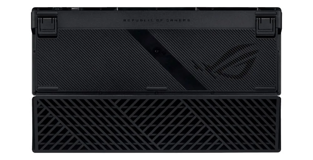 ASUS klávesnice ROG Azoth 96 HE, Mechanická, Bezdrátová, BT, RF 2.4GHz, CZ SK, černá