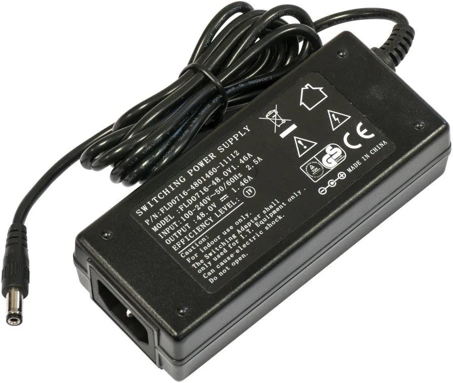 Mikrotik 48V 1,46 A 70W napájecí adaptér