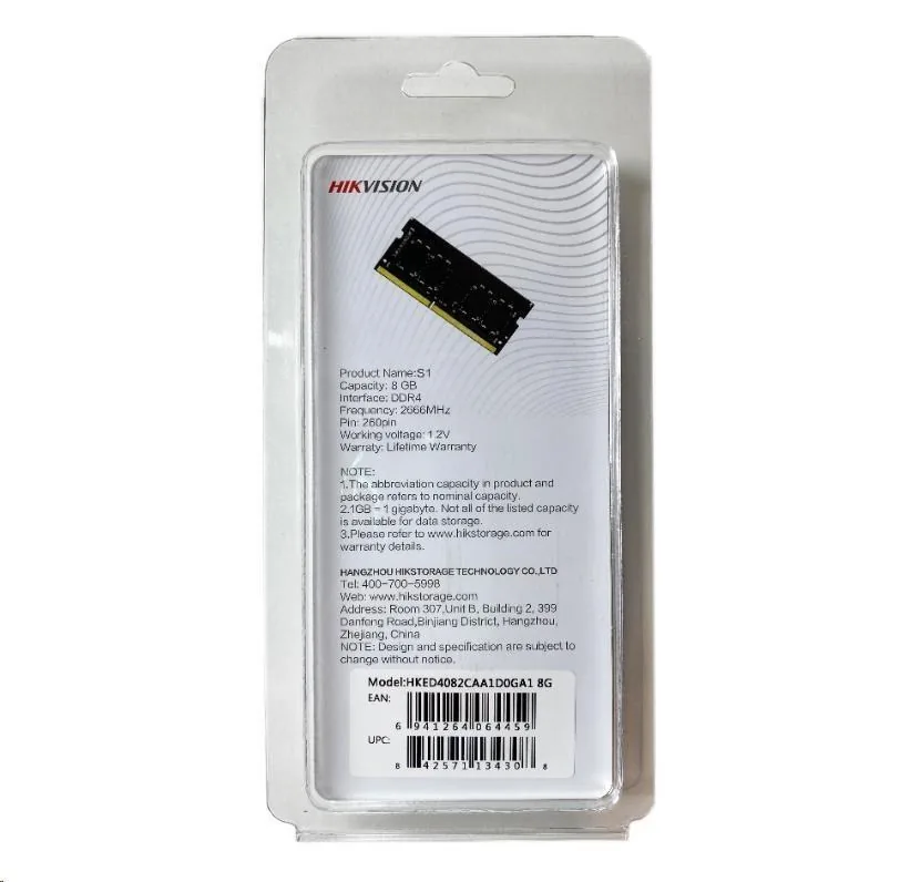 HIKVISION SODIMM DDR4 4GB 2666MHz CL19