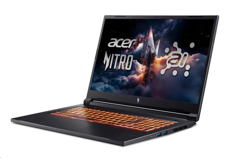 ACER NTB Nitro V 17 AI (ANV17-41-R1YM),Ryzen 7 260,17.3"FHD,16GB,512GB SSD,RTX 5050,Linux,Black