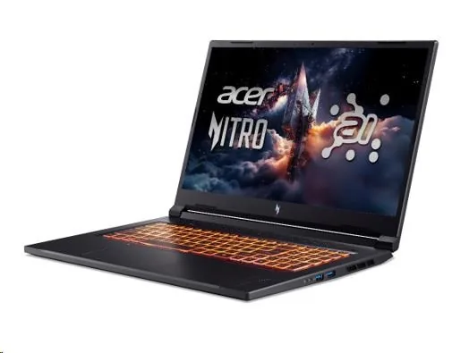 ACER NTB Nitro V 17 AI (ANV17-41-R70P),Ryzen 7 260,17.3"QHD,32GB,1TB SSD,RTX 5060,Linux,Black