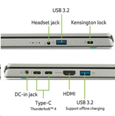 ACER NTB Aspire Vero (AV15-53P-51UD),i5 1335U,15.6"FHD,16GB,512GB SSD,Intel Graphics,W11H,Gray