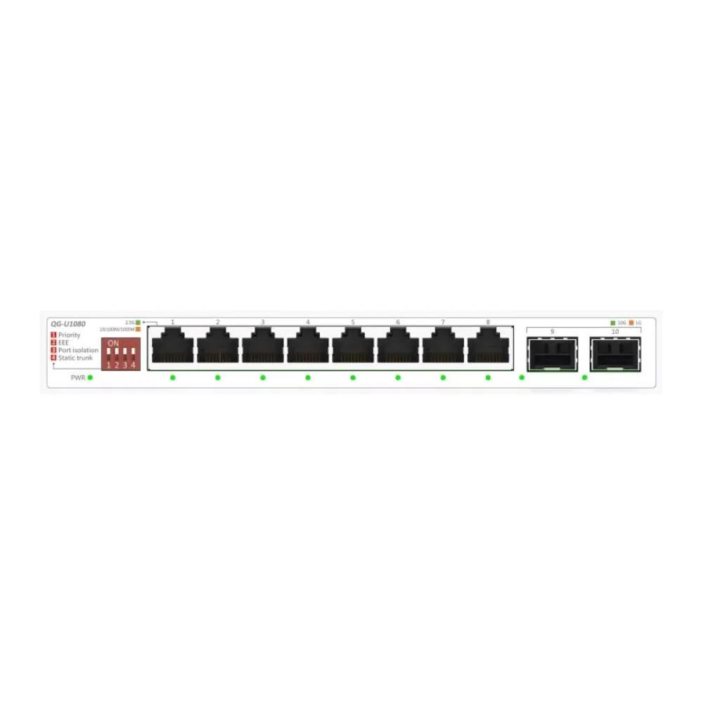 ASUS switch QG-U1080, 8x 2.5G RJ45, 2x 10G SFP+