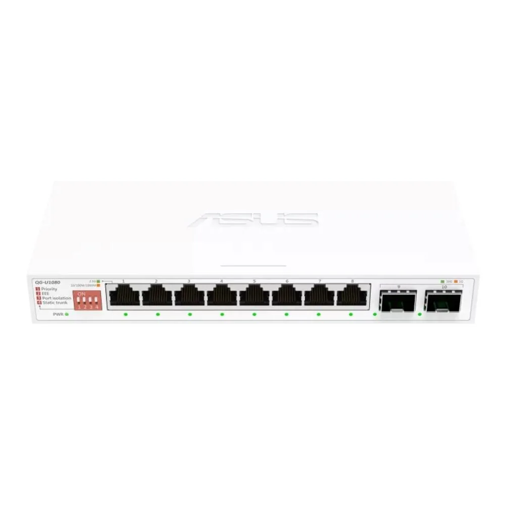 ASUS switch QG-U1080, 8x 2.5G RJ45, 2x 10G SFP+