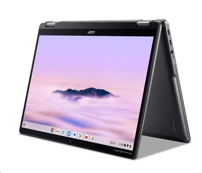 ACER NTB Chromebook Plus Spin 514 (CP514-4HN-374W),Core 3 100U,14"WUXGA,8GB,256GB SSD,UHD,Chrome,Gray