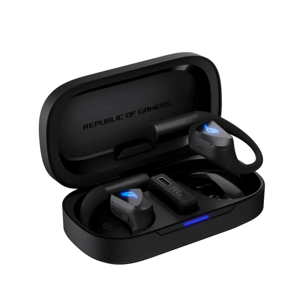 ASUS sluchátka ROG Cetra Open Wireless, BT + RF 2.4 GHz, RGB, černá
