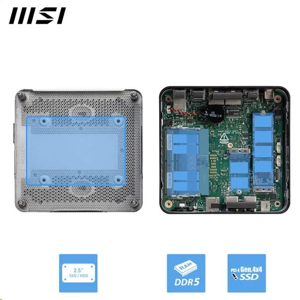MSI PC Cubi NUC 1MG-418BEU, Core 7 150U, 16GB, N A, N A, No OS, Black