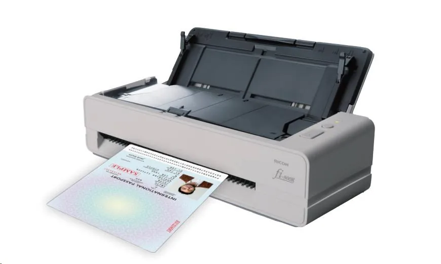 RICOH skener Fi-800R A4, color, duplex, 40ppm 80ipm, ADF 30, USB 3.2, 600 dpi, Z:12M